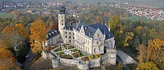Überblick auf Schloss Callenberg